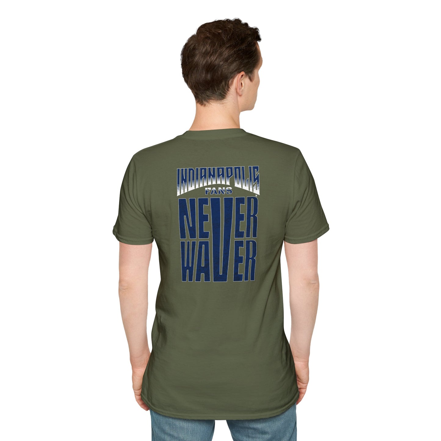 Indianapolis Fans Never Waver Unisex Softstyle T-Shirt
