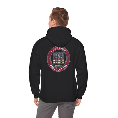 Keep Calm Never Waver and Golf On Hoodie - Unisex Heavy Blend™ Sweatshirt