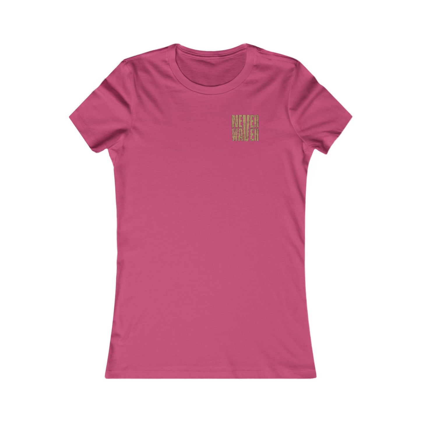 New Orleans Fans Never Waver W-Leopard Football Women's Favorite Tee