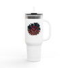 Never Waver Be Red Withe And A Little Bougie  Insulated Travel Mug, 40oz