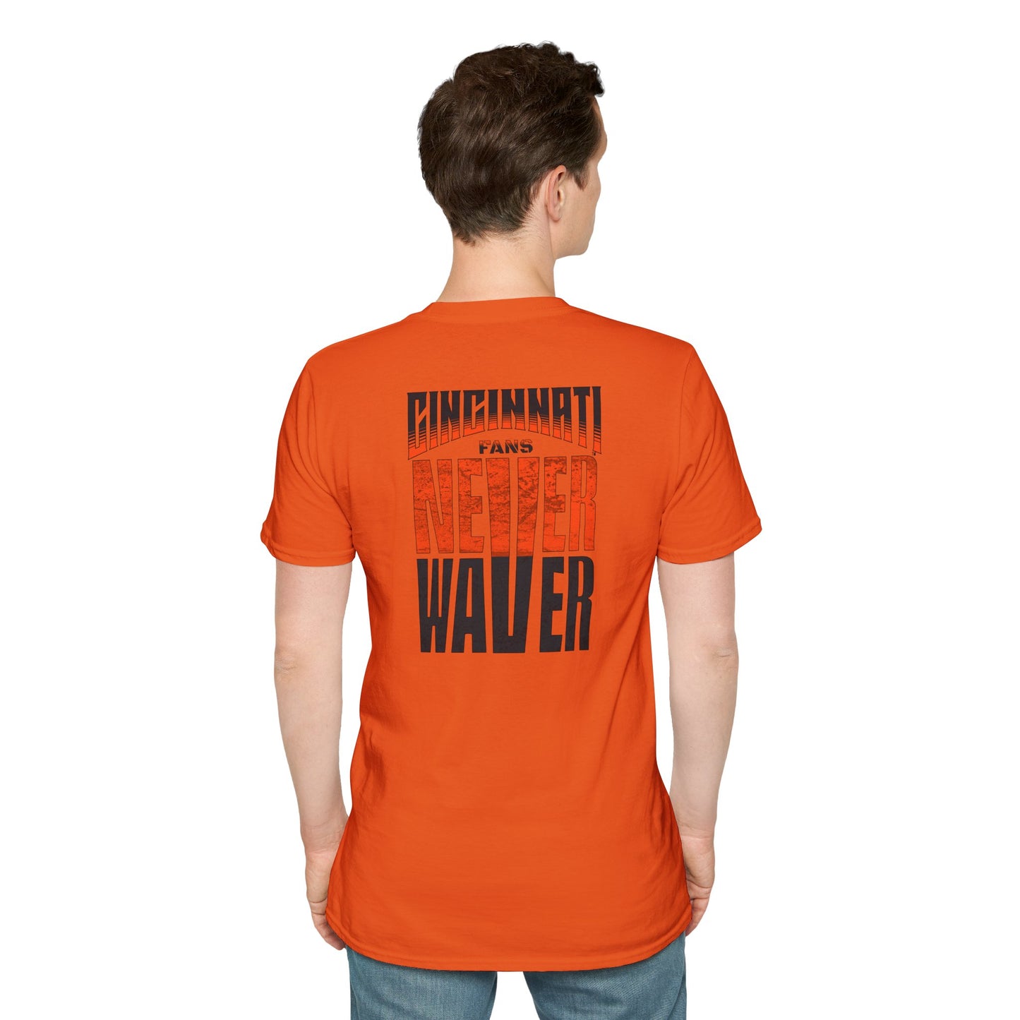 Cincinnati Fans Never Waver Unisex Softstyle T-Shirt