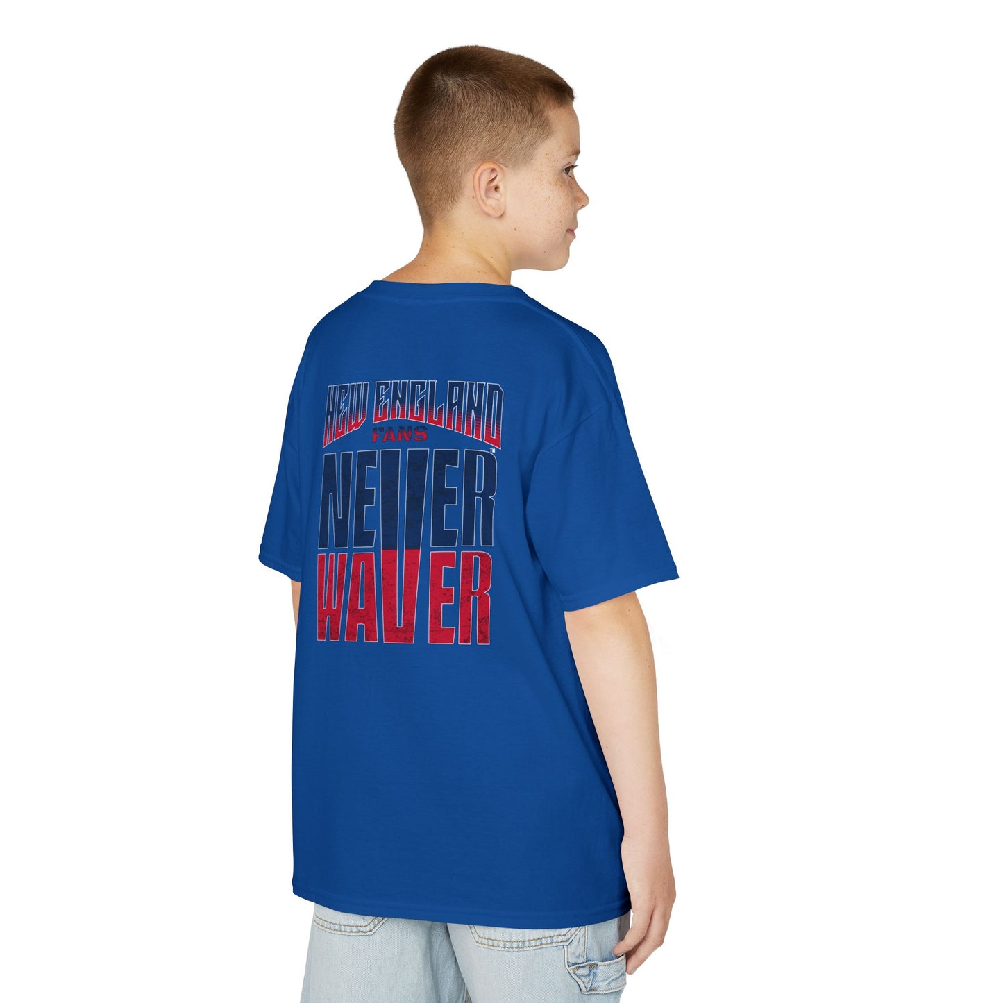 New England Fans Never Waver Kids Heavy Cotton™ Tee