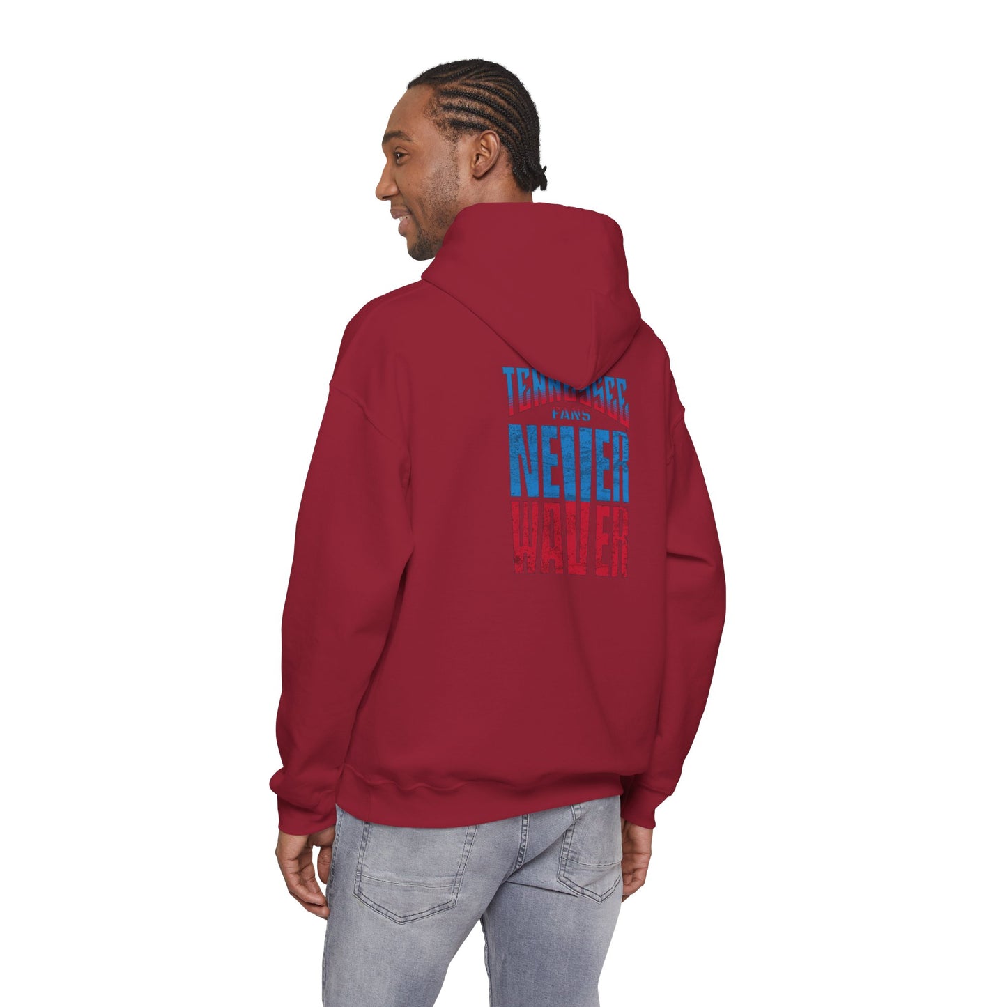 Tennessee Fans Never Waver Unisex Heavy Blend™ Hooded Sweatshirt – Casual Comfort for All Occasions