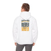 Green Bay Fans Never Waver Hoodie w Leopard Football - Unisex Heavy Blend Sweatshirt