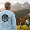 Unisex Long Sleeve Pocket T-Shirt - Never Waver PAPA Because Grandpa Is For Old Guys Design