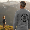 Unisex Long Sleeve Pocket T-Shirt - Never Waver PAPA Because Grandpa Is For Old Guys Design