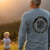 Unisex Long Sleeve Pocket T-Shirt - Never Waver PAPA Because Grandpa Is For Old Guys Design