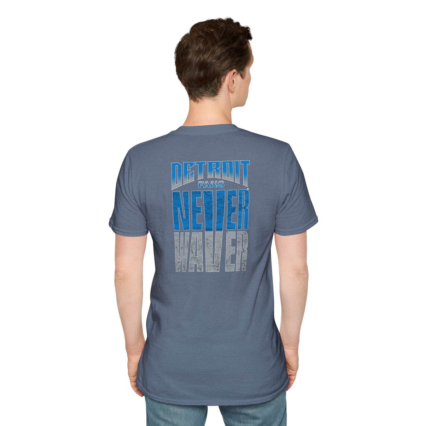 Detroit Fans Never Waver Unisex Softstyle T-Shirt