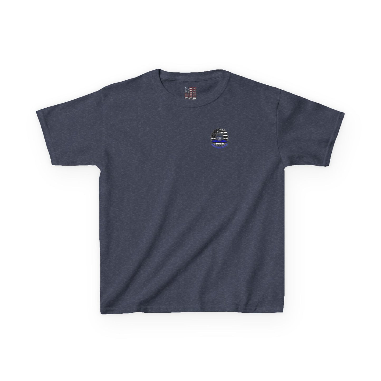 Never Waver Always Back The Blue   Kids Heavy Cotton™ Tee