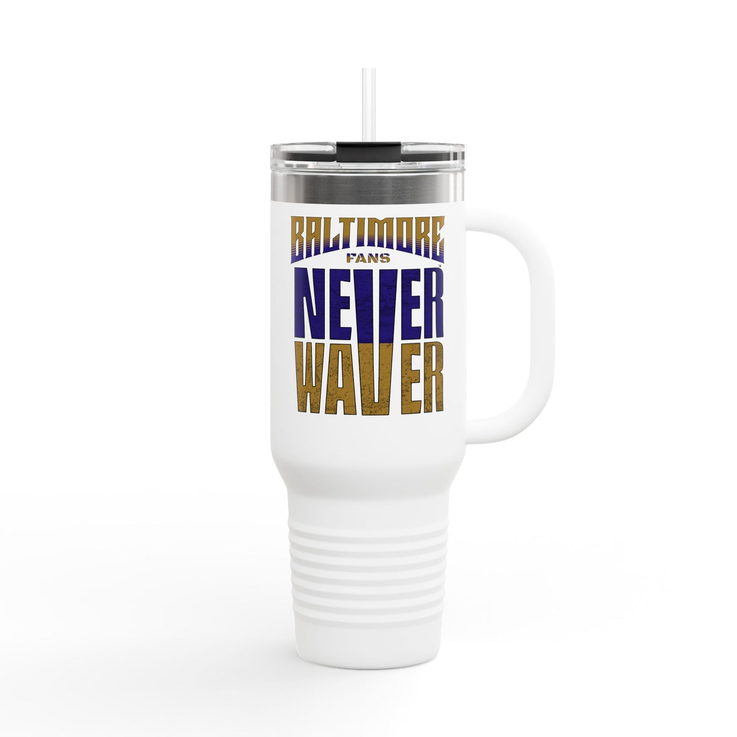 Baltimore Fans Never Waver Insulated Travel Mug, 40oz