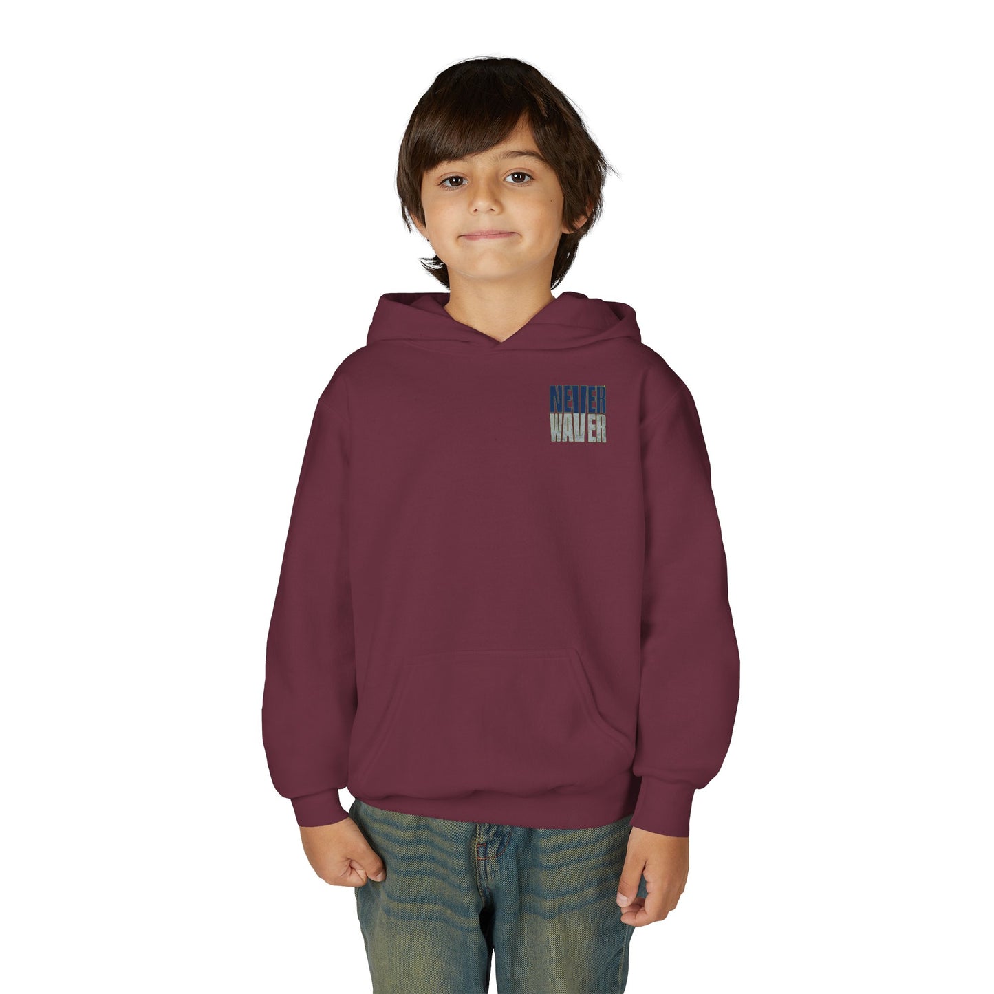 Seattle Fans Never Waver Youth Heavy Blend Hooded Sweatshirt