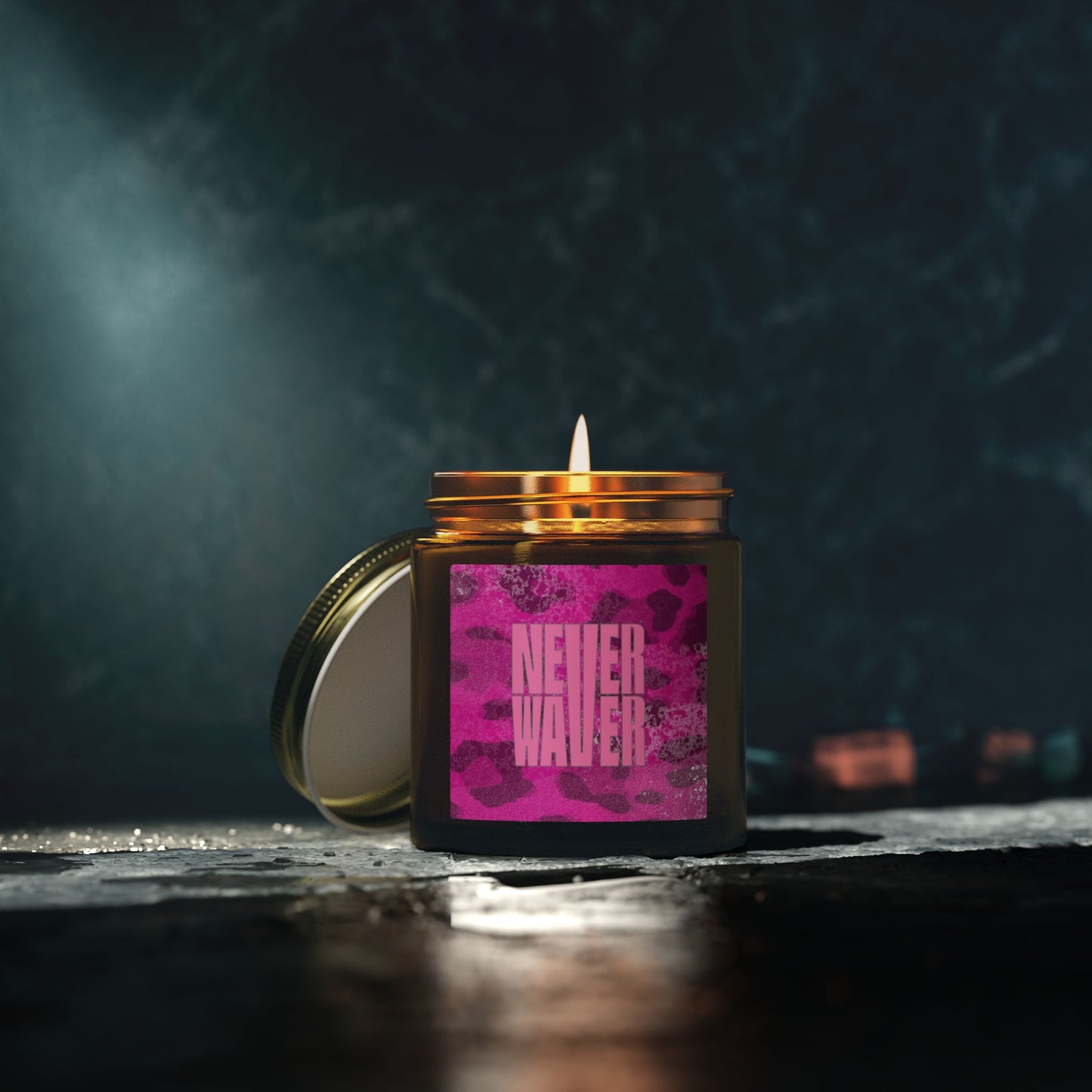 Never Waver Wild Vibes Scented Candles, Coconut Apricot Wax, Eco-Friendly Aromatherapy, Unique Home Decor, Gift for Her, Relaxation Gift
