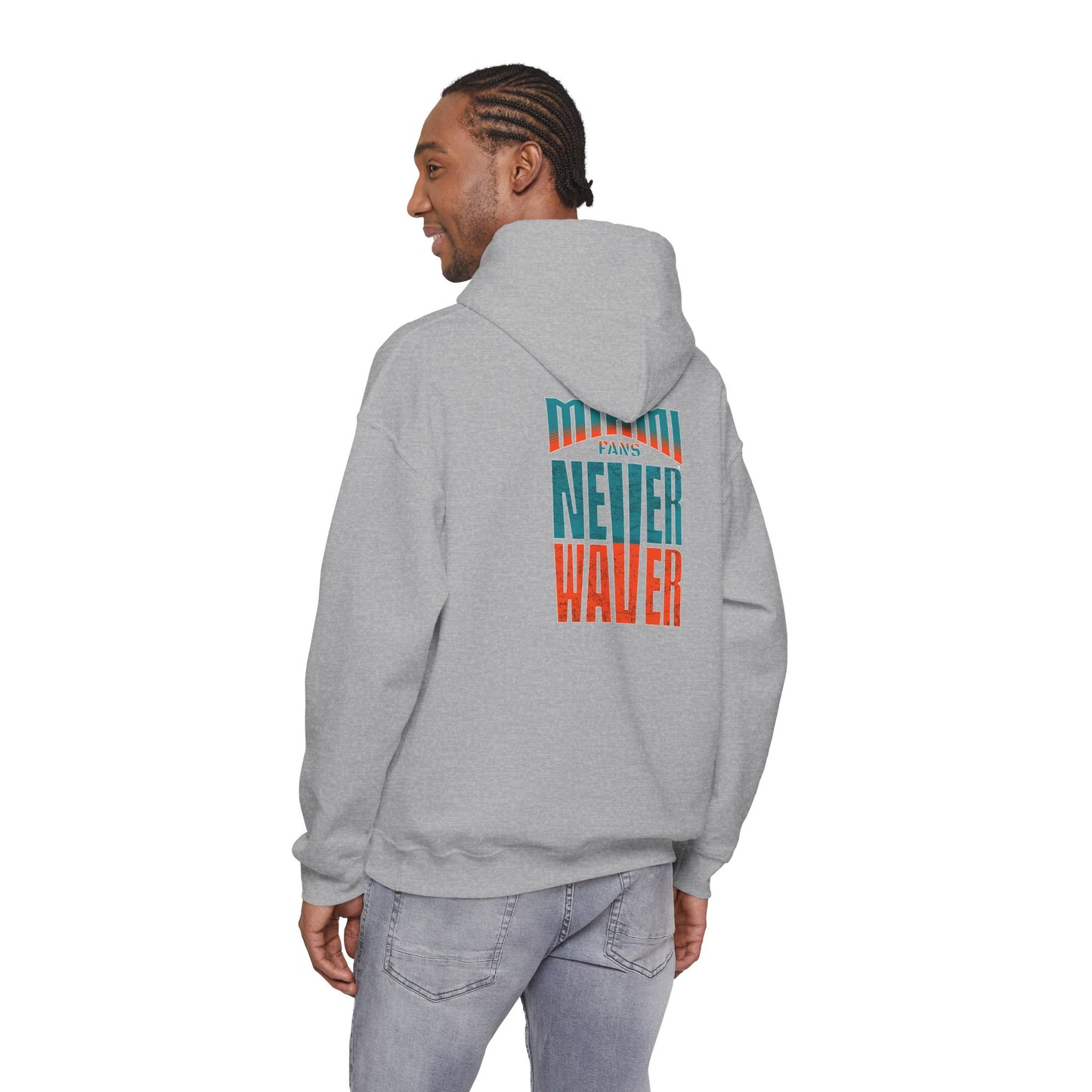 "Miami Fans Never Waver" Inspirational Hoodie