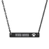 Never Waver  Paw Cutout Bar Necklace