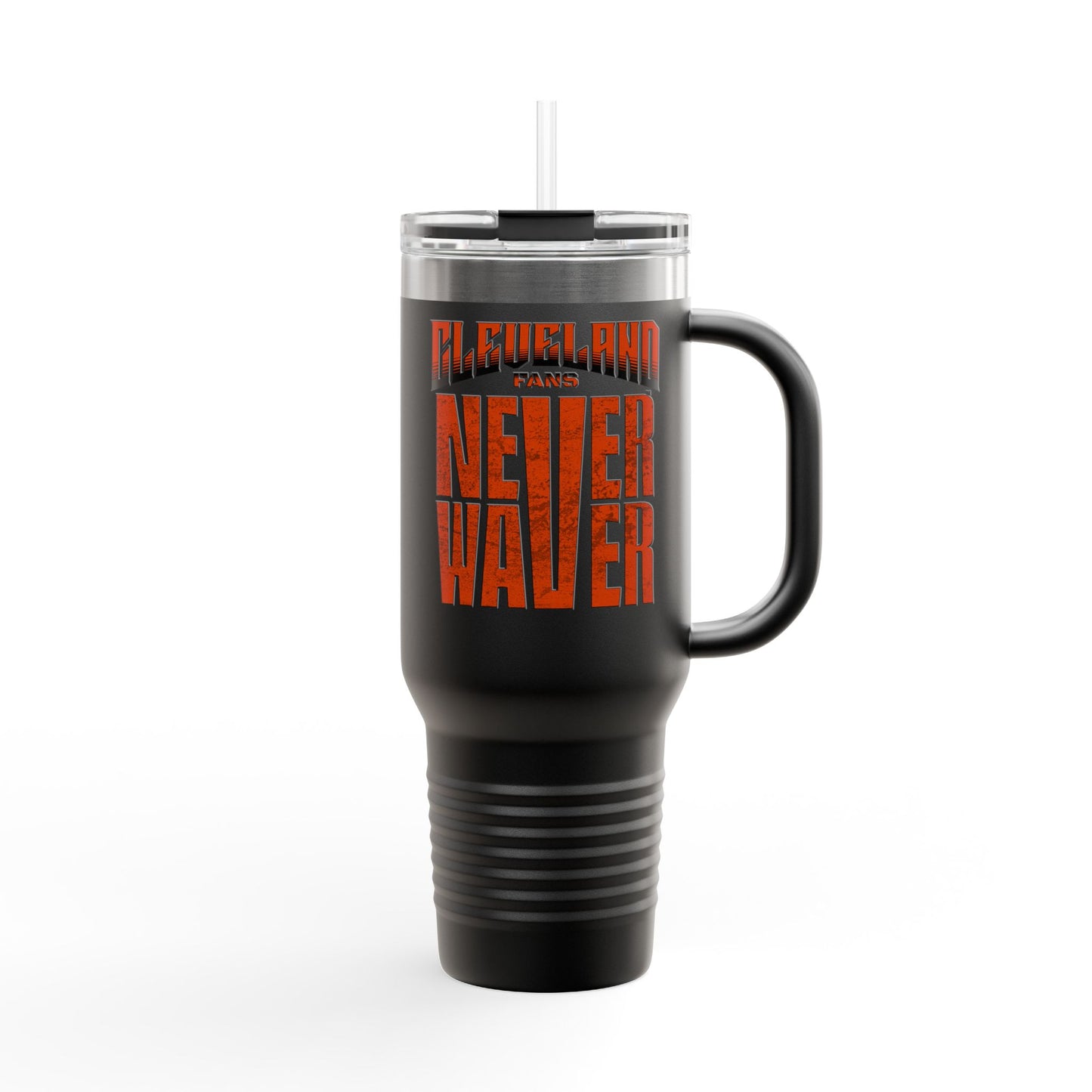 Cleveland Fans Never Waver Insulated Travel Mug, 40oz