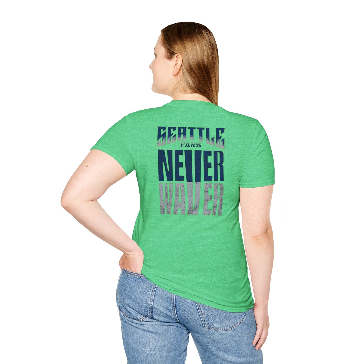 Seattle Fans Never Waver Unisex Softstyle T-Shirt