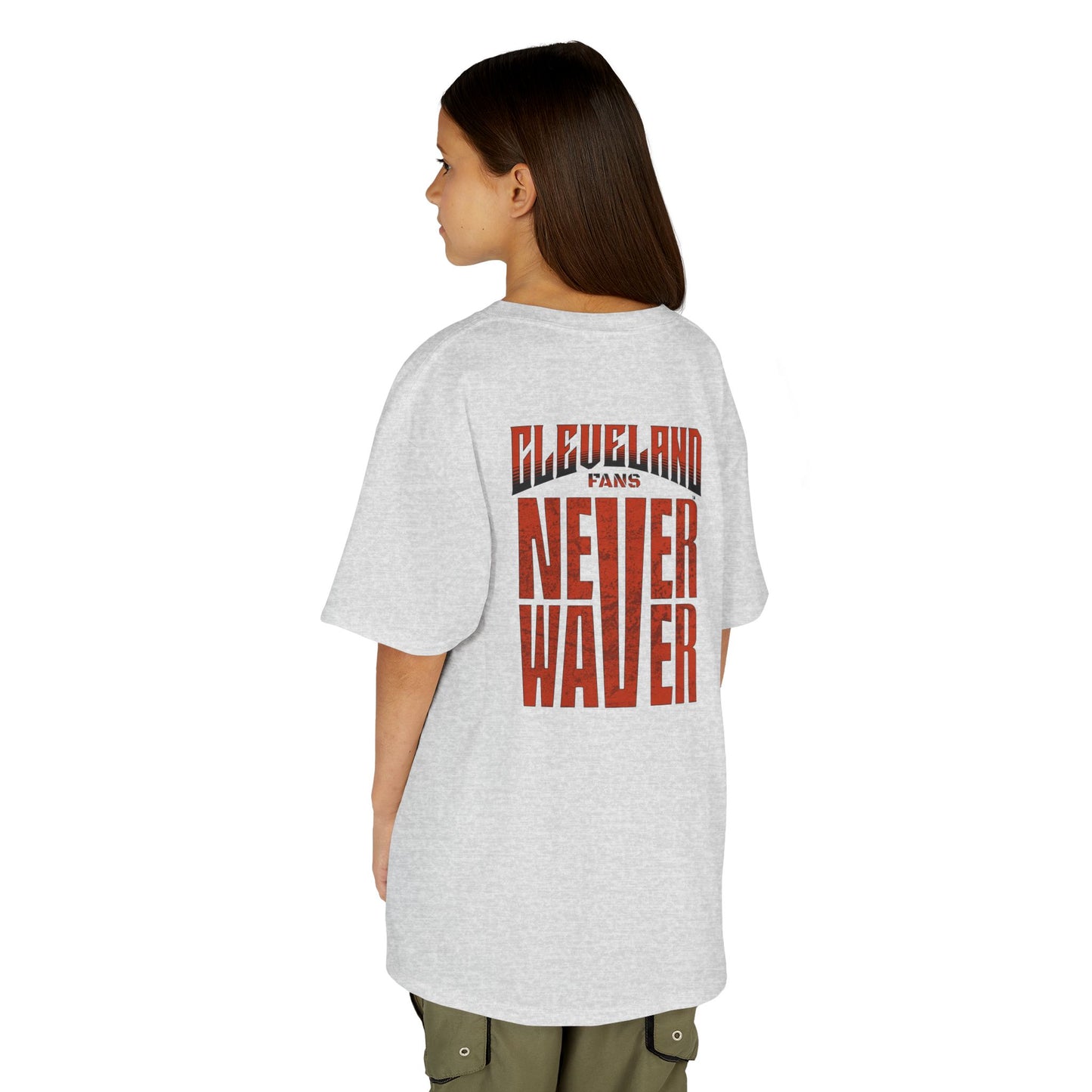 Cleveland Fans Never Waver Kids Heavy Cotton™ Tee