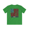 Never Waver Stylized Flag Design Kids Softstyle Tee