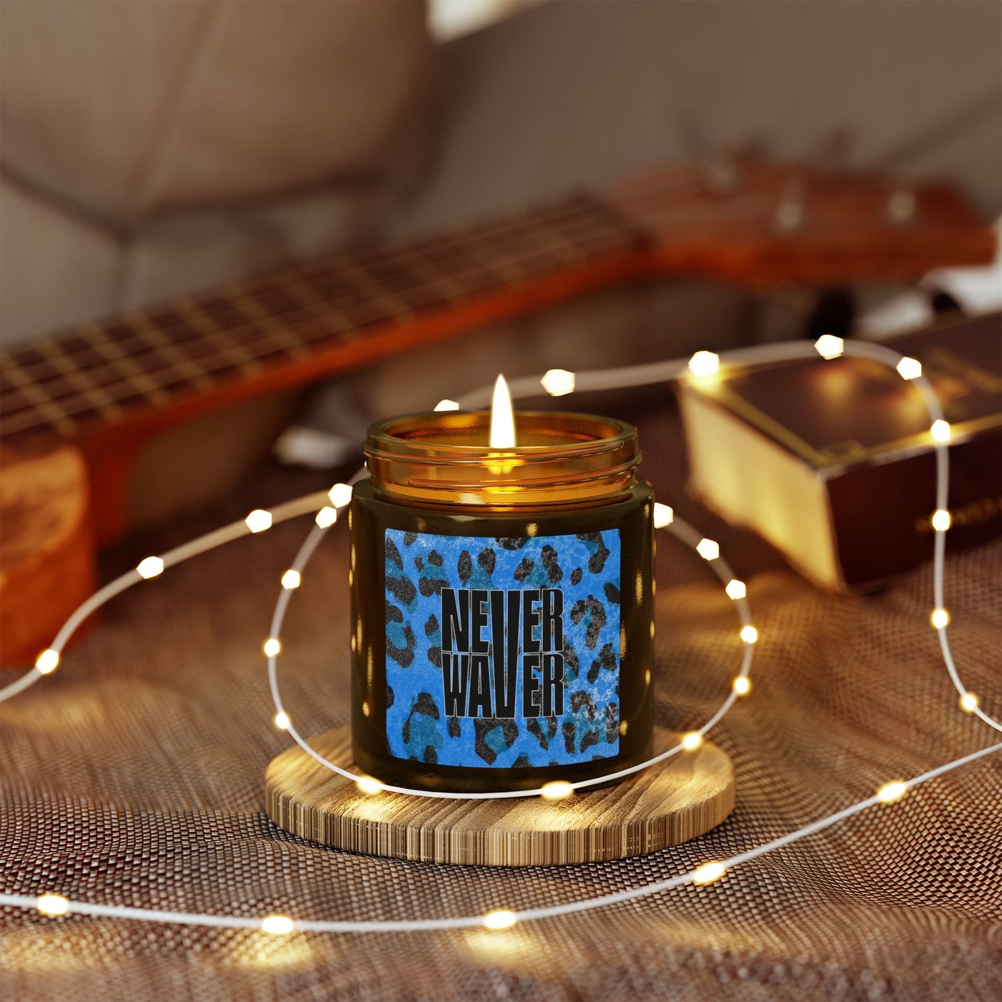 Never Waver Wild Vibes Scented Candles, Coconut Apricot Wax, Eco-Friendly Aromatherapy, Unique Home Decor, Gift for Her, Relaxation Gift