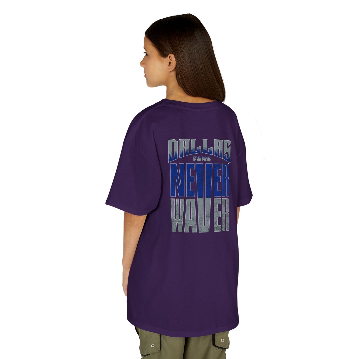 Dallas Fans Never Waver Kids Heavy Cotton™ Tee