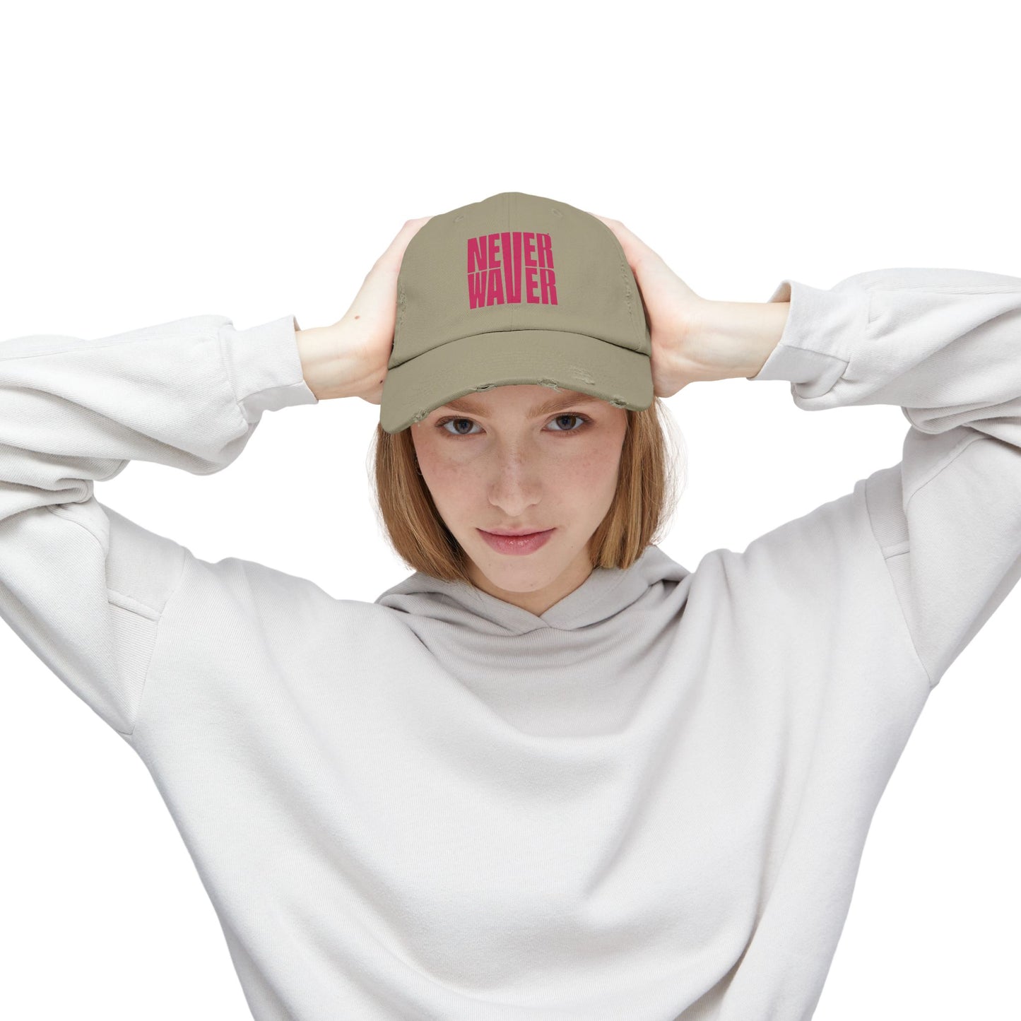 'Never Waver' Motivational Hat