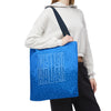 Never Waver Mamma Blue Leopard Tote Bag (AOP)