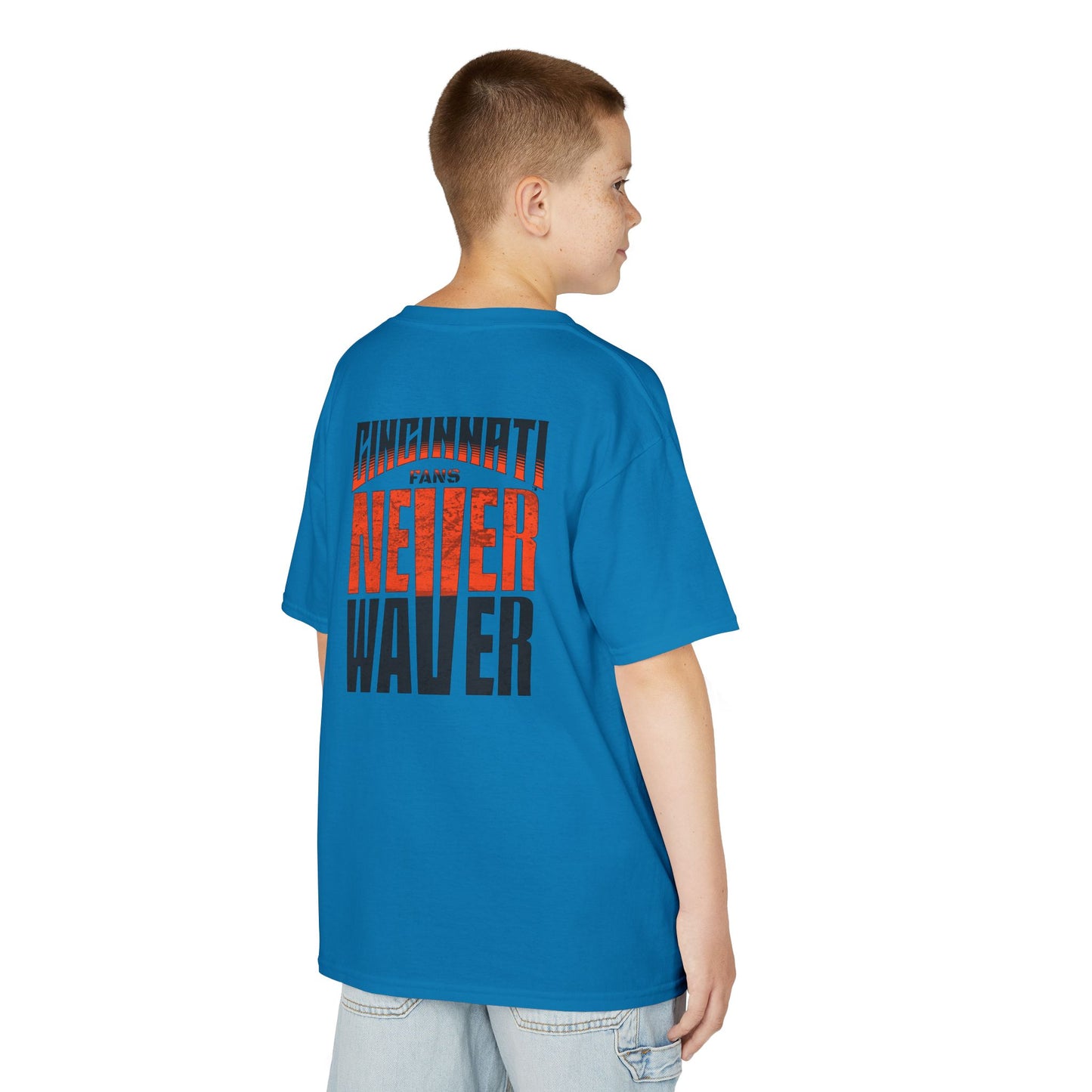 Cincinnati Fans Never Waver Kids Heavy Cotton™ Tee