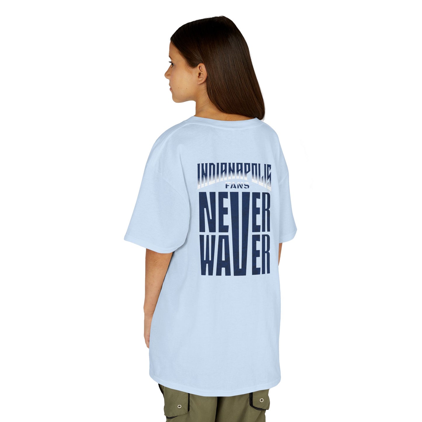 Indianapolis Fans Never Waver Kids Heavy Cotton™ Tee