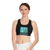 Never Waver Don't Wish For It Work For It Sports Bra (AOP)