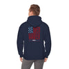 Never Waver Stylized Flag DesighnPatriotic Unisex Heavy Blend Hoodie