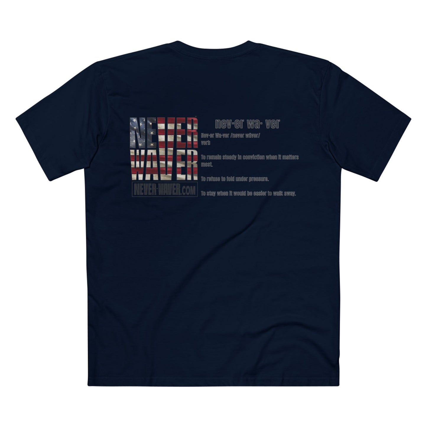 Never Waver Definition Men's Staple Tee