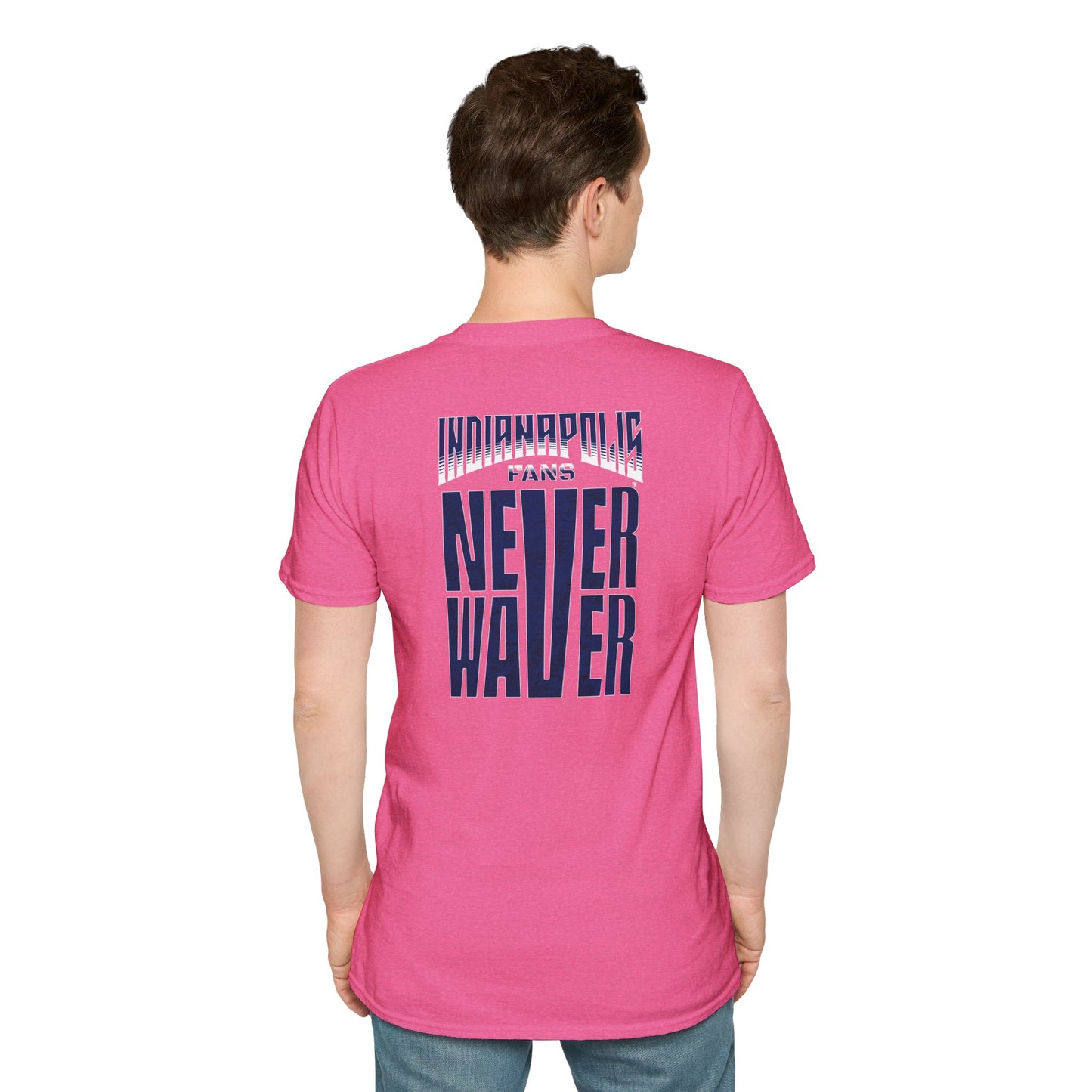 Indianapolis Fans Never Waver Unisex Softstyle T-Shirt