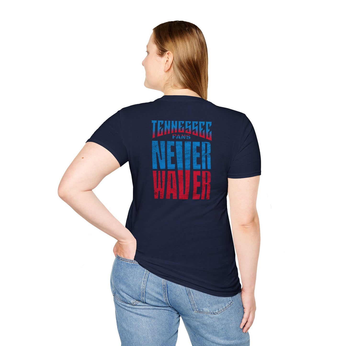 Tennessee Fans Never Waver Unisex Softstyle T-Shirt