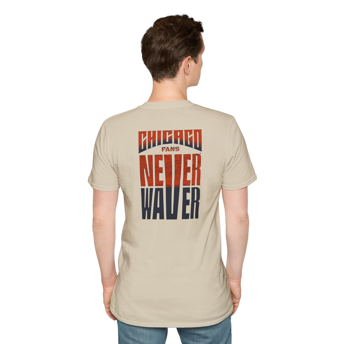 Chicago Fans Never Waver Unisex Softstyle T-Shirt