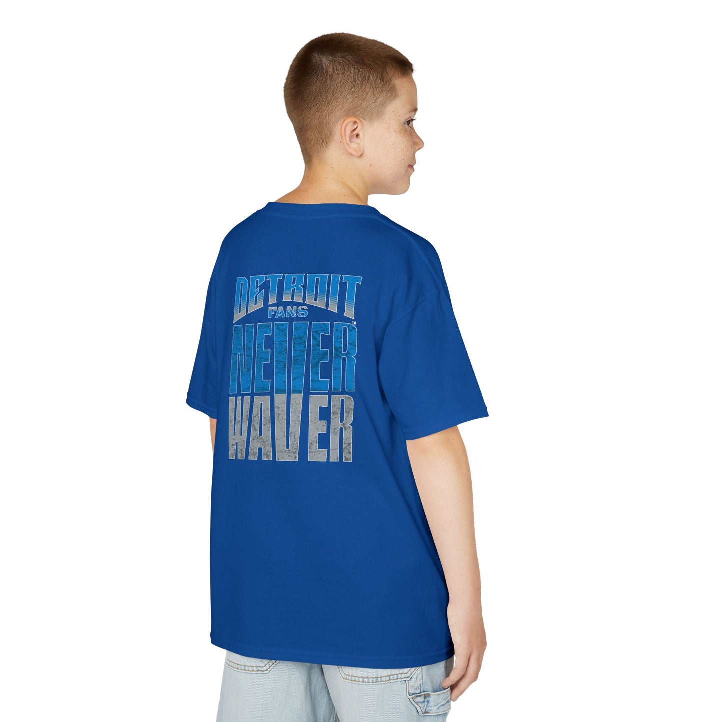 Detroit Fans Never Waver Kids Heavy Cotton™ Tee