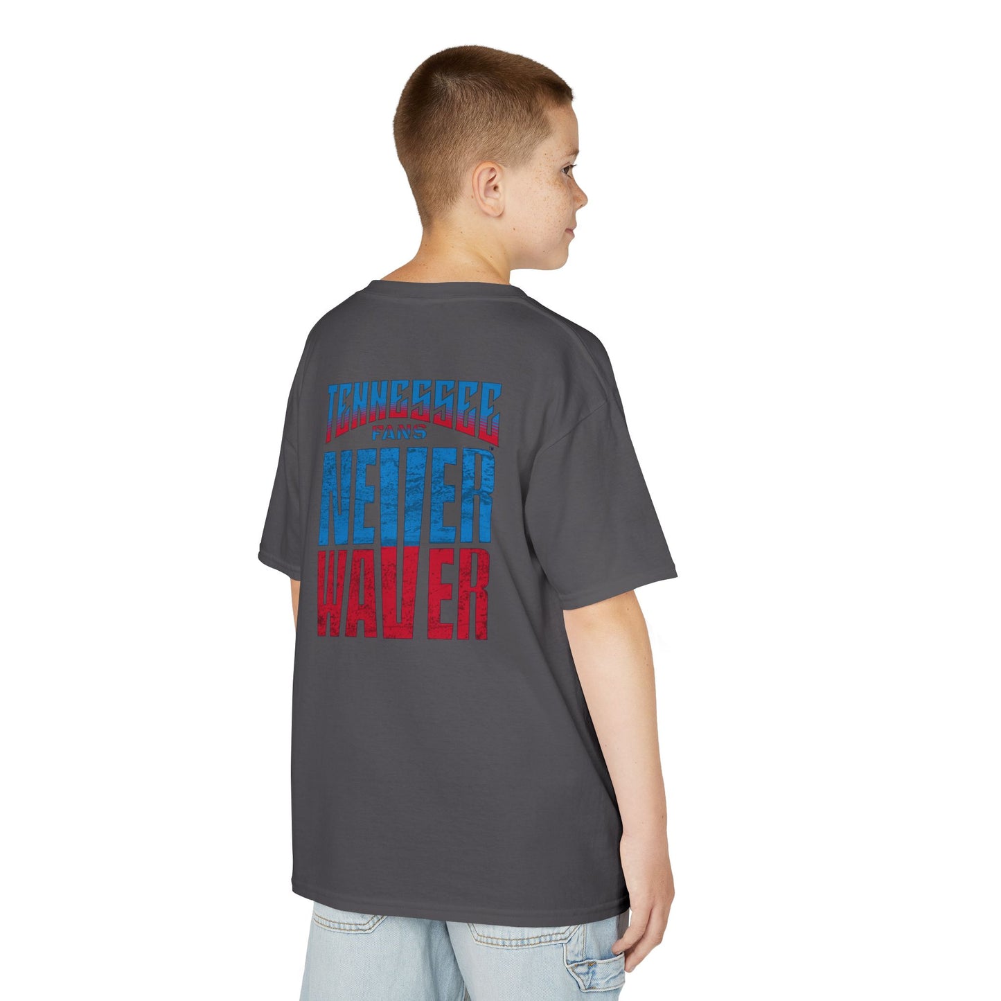 Tennessee Fans Never Waver Kids Heavy Cotton™ Tee