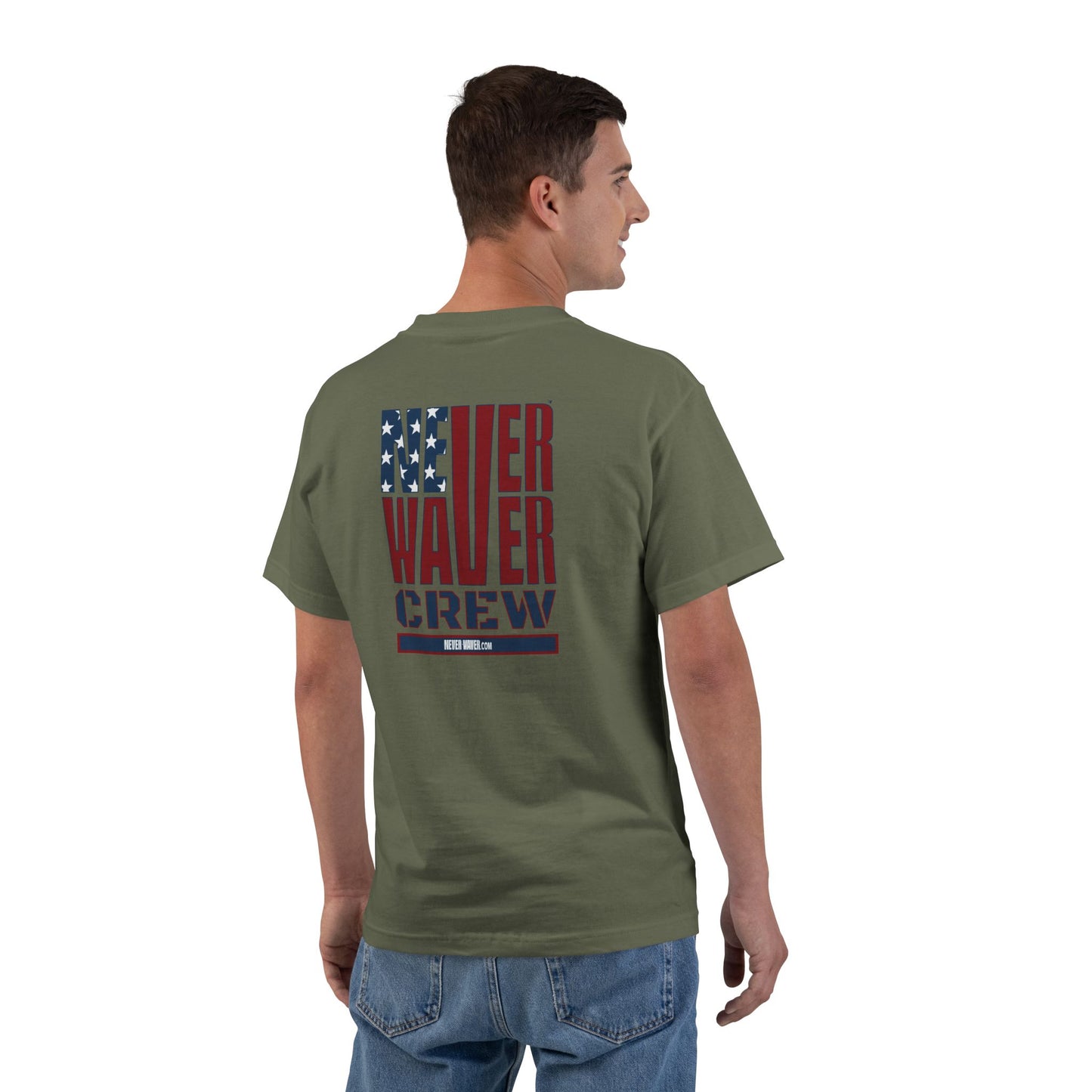 Never Waver Crew Beefy-T®  Short-Sleeve T-Shirt
