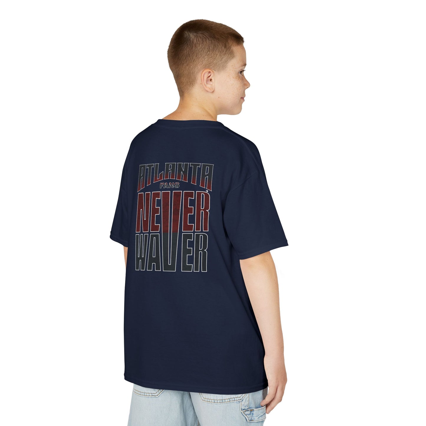 Atlanta Fans Never Waver Kids Heavy Cotton™ Tee