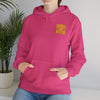 Los Angeles Fans Never Waver w Leopard Football Unisex Heavy Blend™ Hooded Sweatshirt - Cozy, Motivational Apparel for Everyday Wear