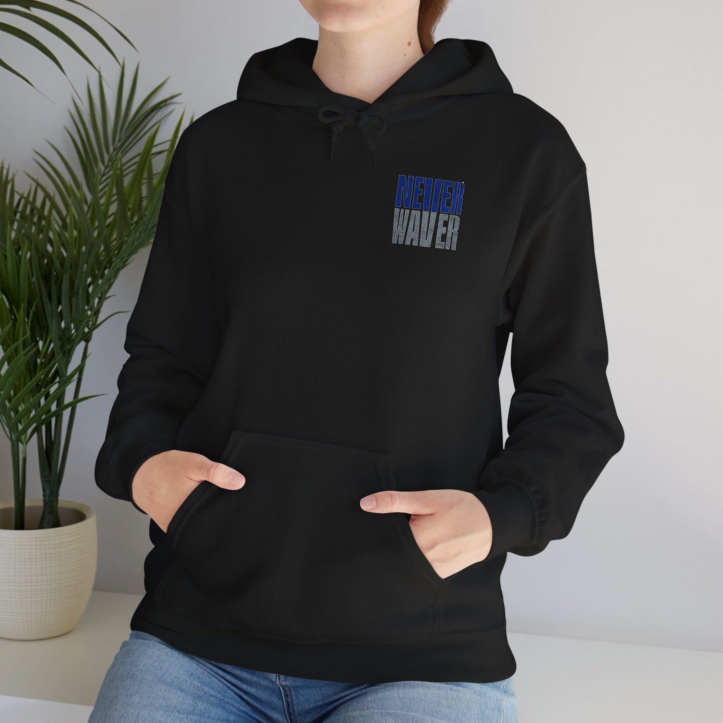 "Dallas Fans Never Waver" Motivational Unisex Heavy Blend™ Hooded Sweatshirt