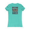 Arizona Fans Never Waver W-Leopard Football Women's Favorite Tee