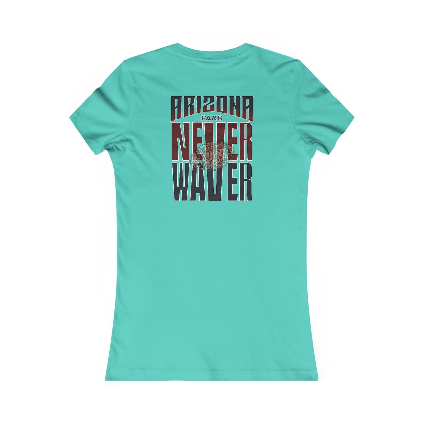 Arizona Fans Never Waver W-Leopard Football Women's Favorite Tee