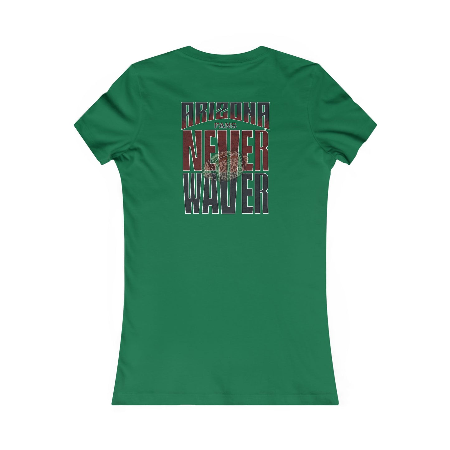 Arizona Fans Never Waver W-Leopard Football Women's Favorite Tee