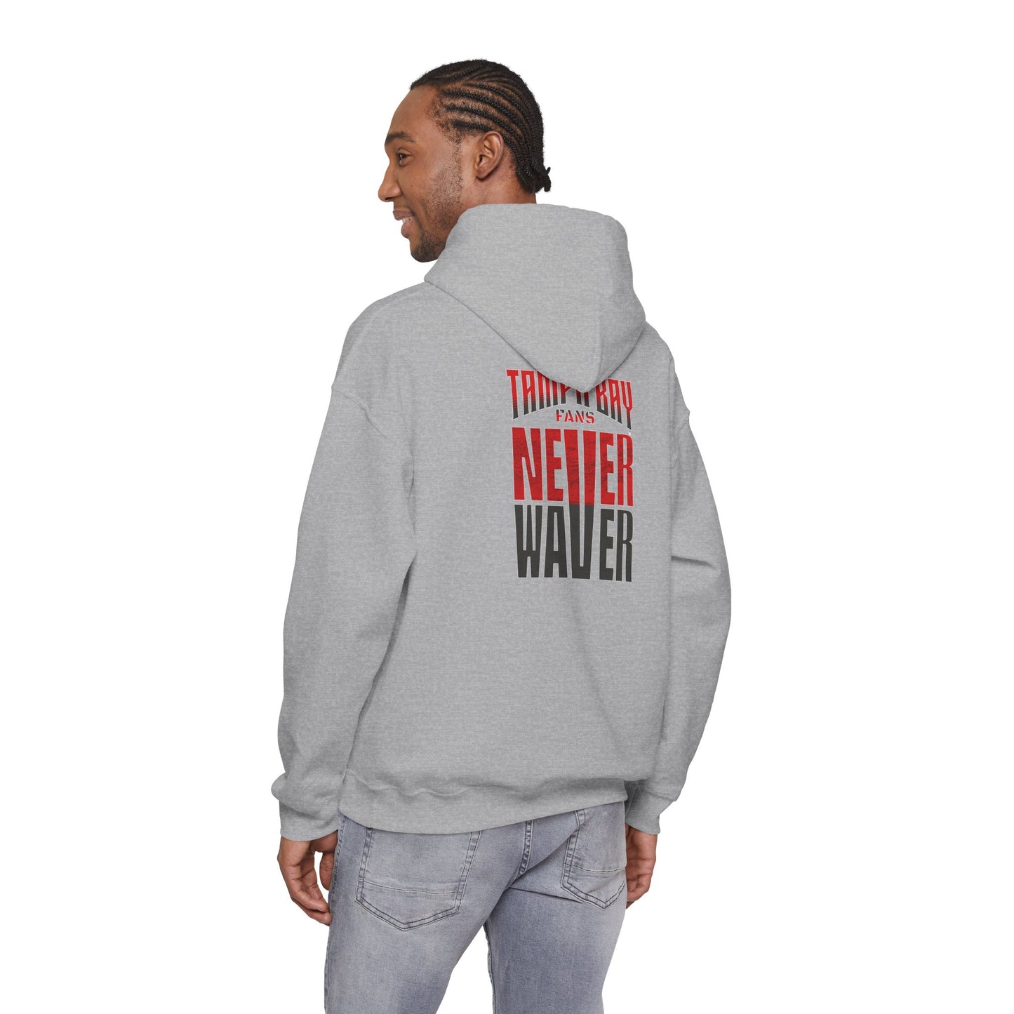 Tampa Bay Fans Never Waver Unisex Heavy Blend Hoodie -Sweatshirt