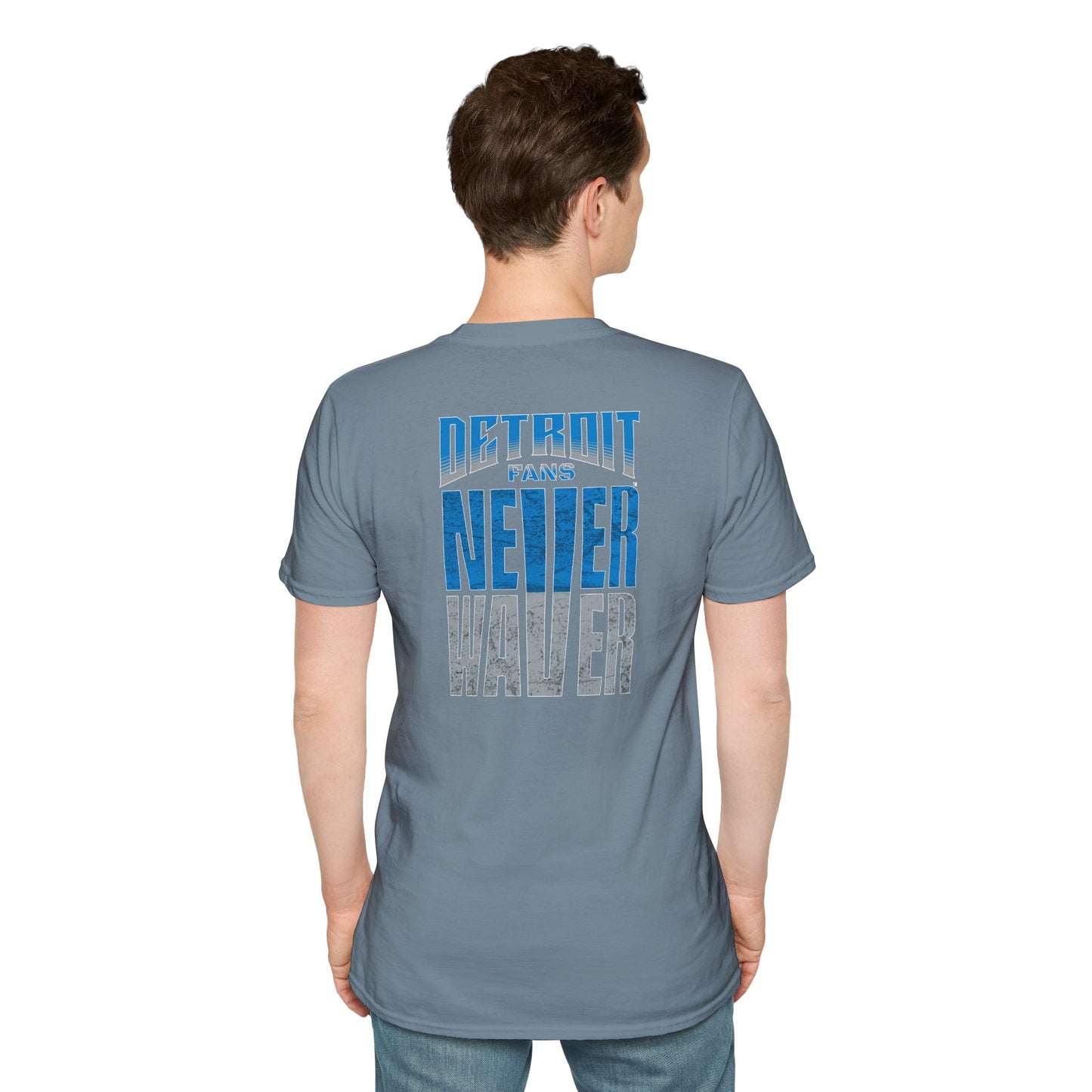 Detroit Fans Never Waver Unisex Softstyle T-Shirt