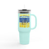 Los Angeles Fans Never Waver W-Leopard Football Insulated Travel Mug, 40oz