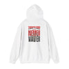 Tampa Bay Fans  Never Waver  w Leopard Football Unisex Heavy Blend™ Hoodie - Perfect for Sports Fans