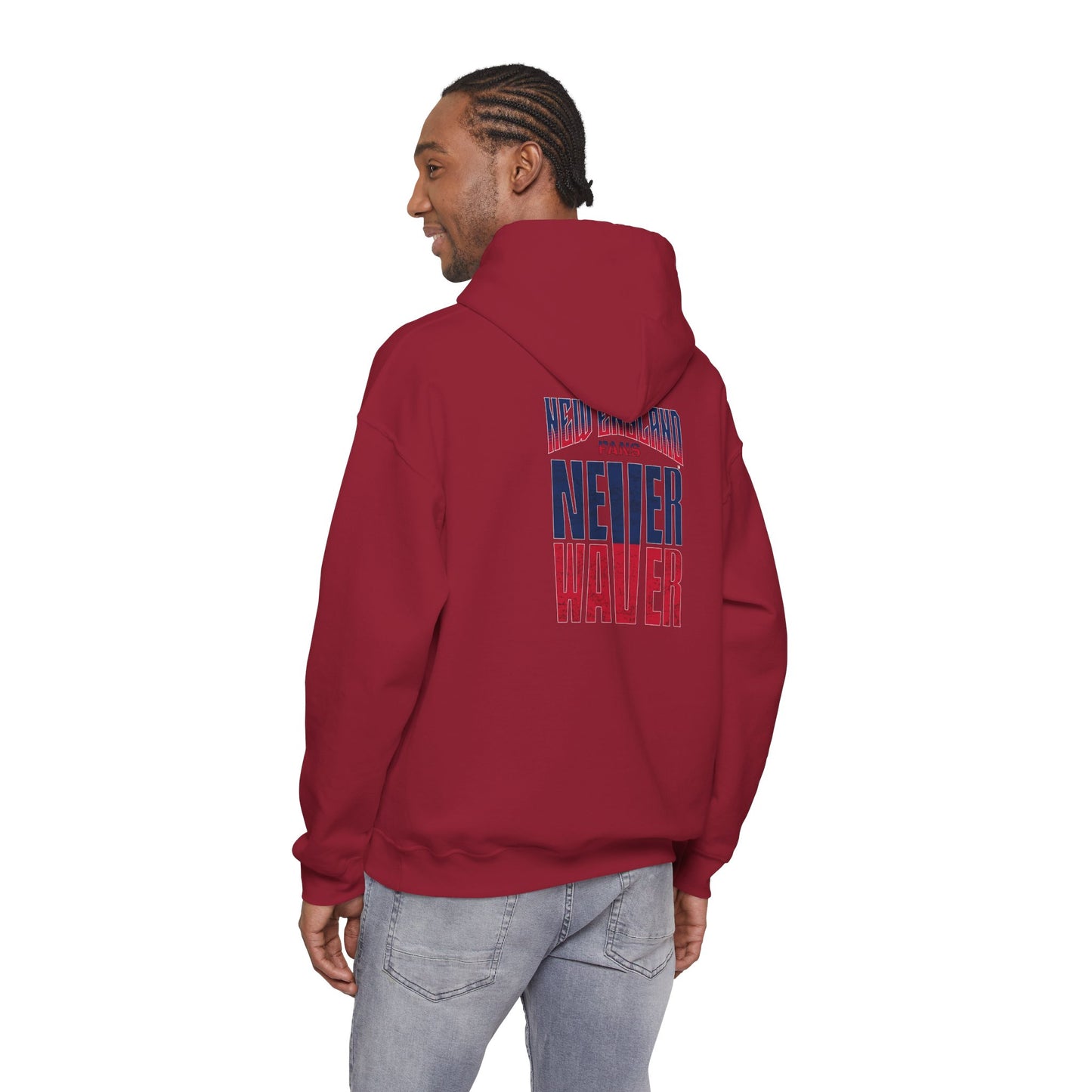 New England Fans Never Waver Heavy Blend Hoodie