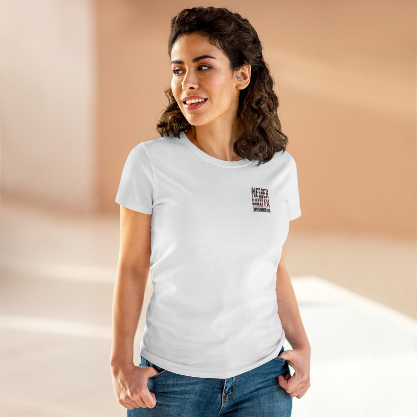 Never Waver Definition Women's Midweight Cotton Tee