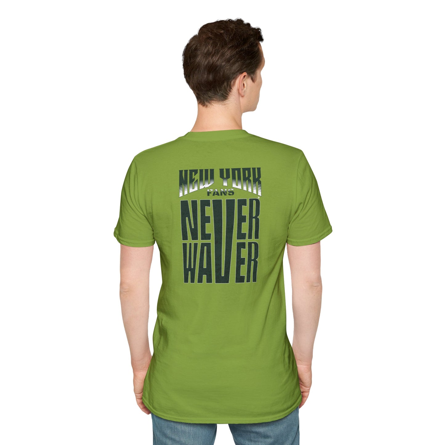 New York Fans Never Waver Unisex Softstyle T-Shirt